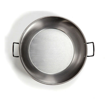 Deep Pan with Handles Vaello Polished Steel (Ø 38 cm)