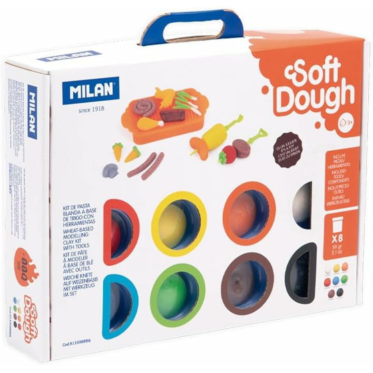 Modelling paste Milan Soft Dough BBq Multicolour - YOKE FINDS 🇮🇪 IE 