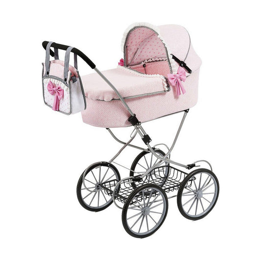 Doll Stroller Reig Dolls Pram Pink 64 cm