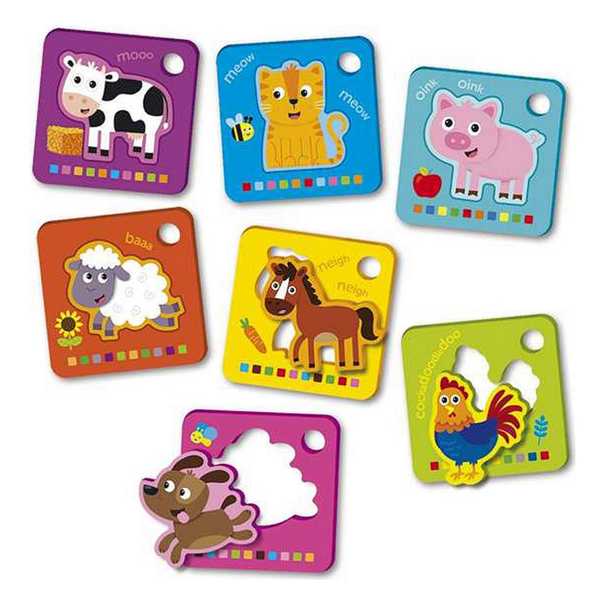 Child's Puzzle Reig Flash Cards animals Farm - YOKE FINDS 🇮🇪 IE 