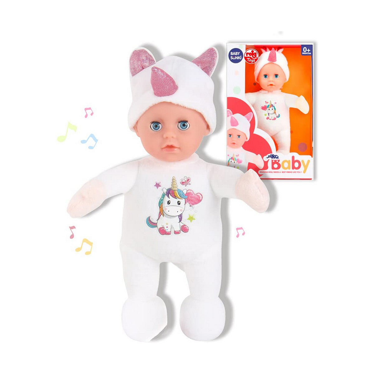 Baby doll Reig Fluffy toy Unicorn 25 cm - Yokefinds Ireland