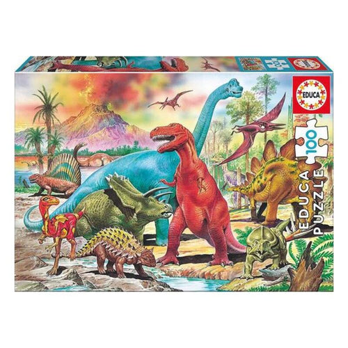 Puzzle Educa Dino (100 pcs) - YOKE FINDS 🇮🇪 IE 