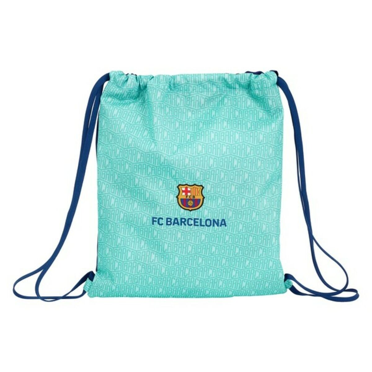 Backpack with Strings F.C. Barcelona Turquoise - Yokefinds Ireland