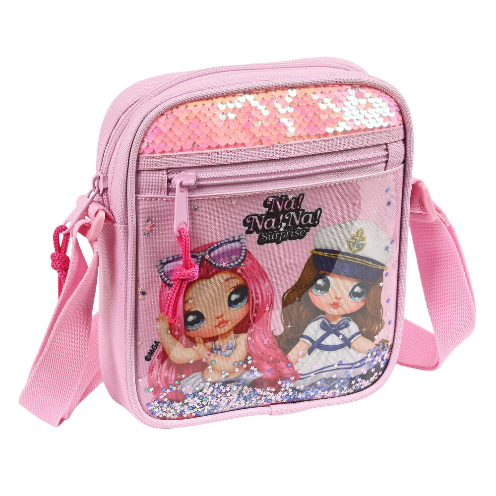 Shoulder Bag Na!Na!Na! Surprise Sparkles Pink (16 x 18 x 4 cm) - Yokefinds Ireland