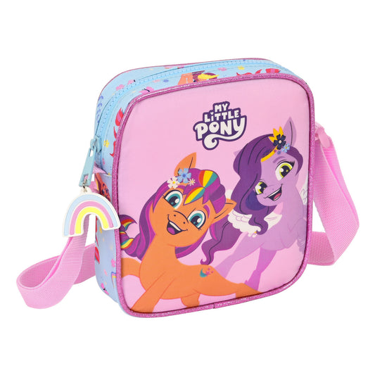 Shoulder Bag My Little Pony Wild & free Blue Pink 16 x 18 x 4 cm - Yokefinds Ireland