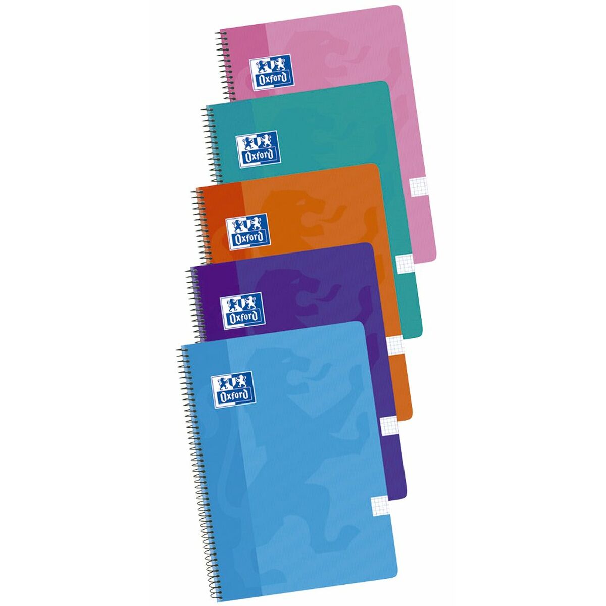 Notebook Oxford Multicolour Din A4 5 Pieces 80 Sheets