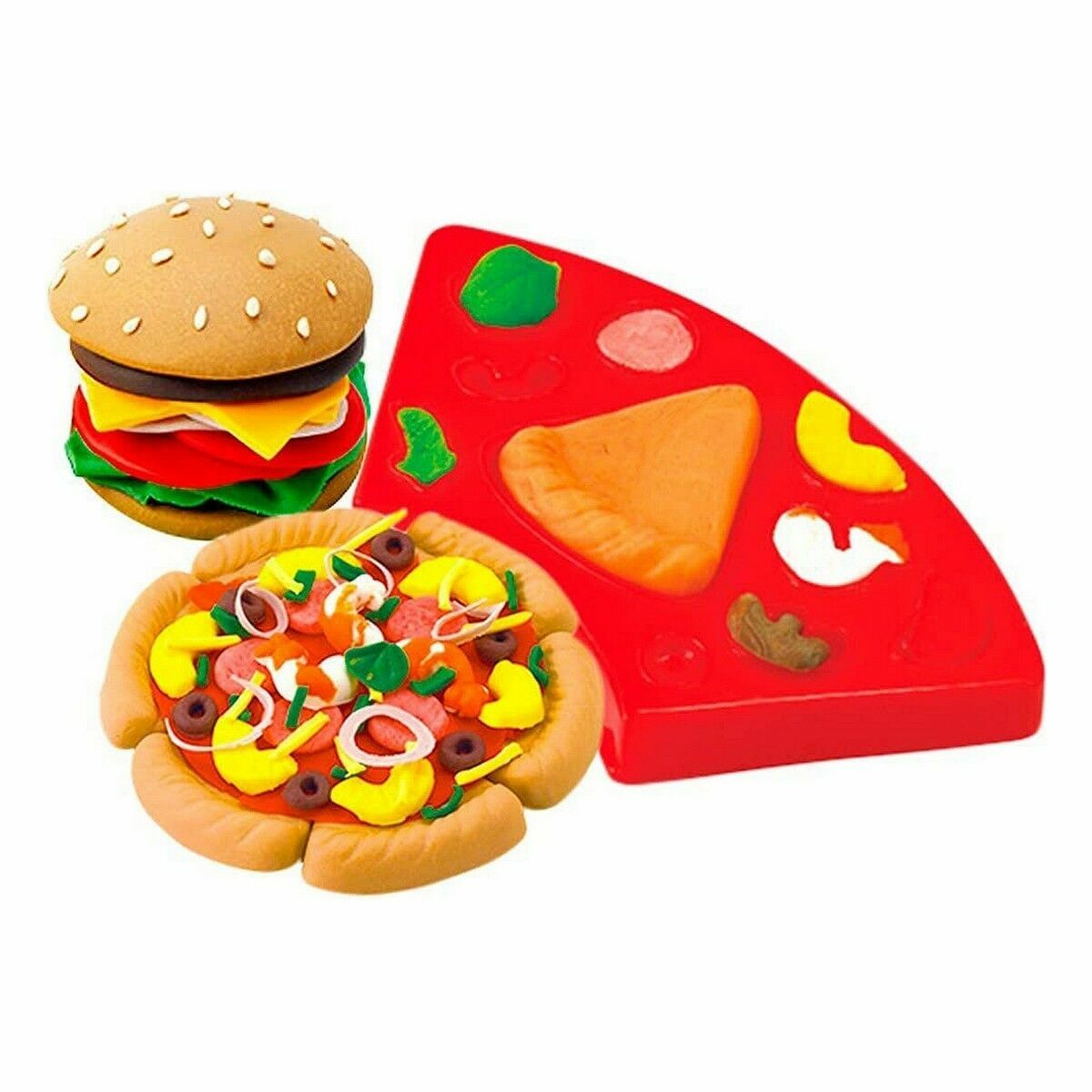 Modelling Clay Game Colorbaby Burger & Sandwich Multicolour (19 Pieces) - YOKE FINDS 🇮🇪 IE 