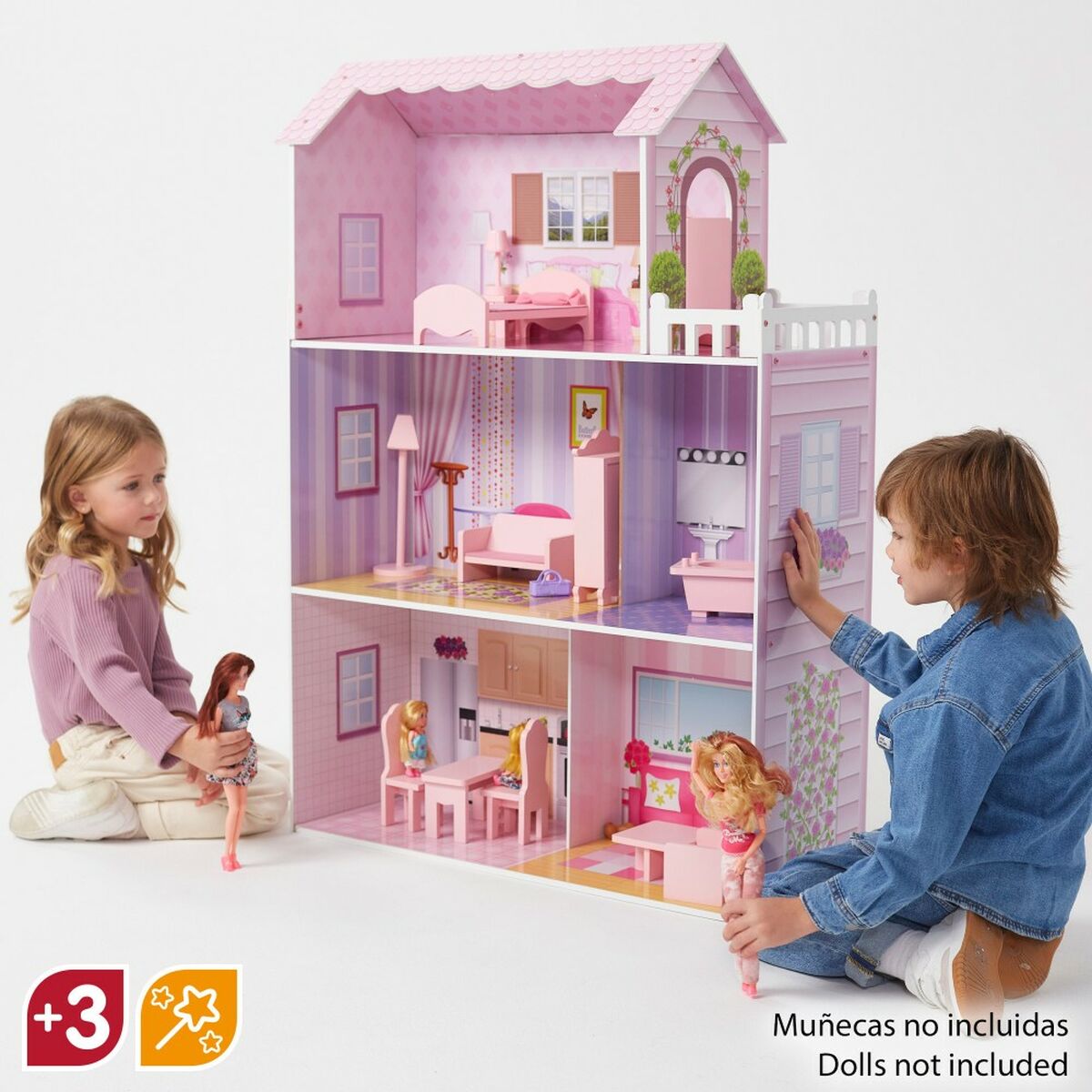 Doll's House Play & Learn 14 Pieces 80 x 112 x 31 cm - YOKE FINDS 🇮🇪 IE 