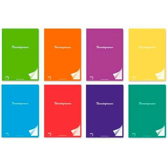 Notebook Pacsa 5 mm Printed grid Multicolour A4 48 Sheets (6 Pieces)