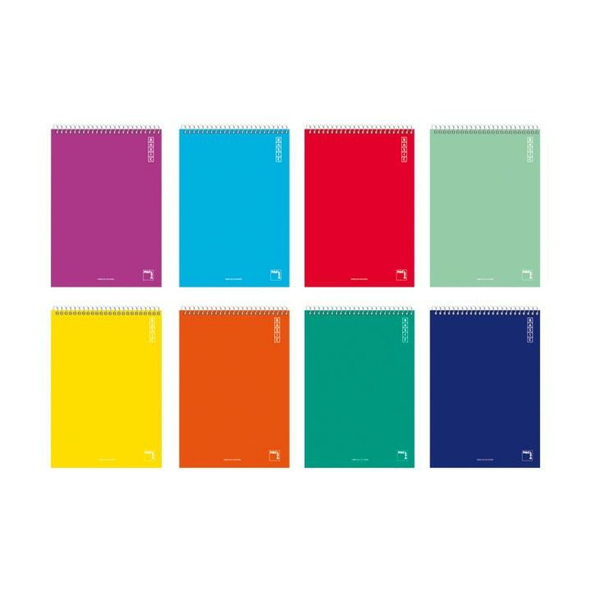 Notebook Pacsa Basic Multicolour Quarto 10 Pieces 80 Sheets