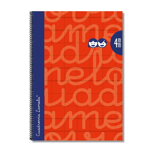 Notebook Lamela Red Quarto 5 Pieces 80 Sheets