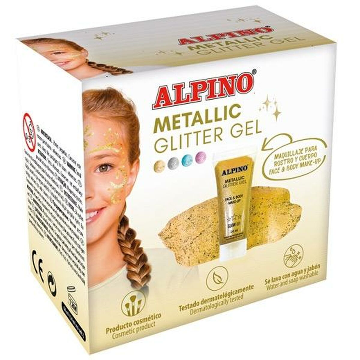 Children's Makeup Alpino Gel Glitter Golden - YOKE FINDS 🇮🇪 IE 