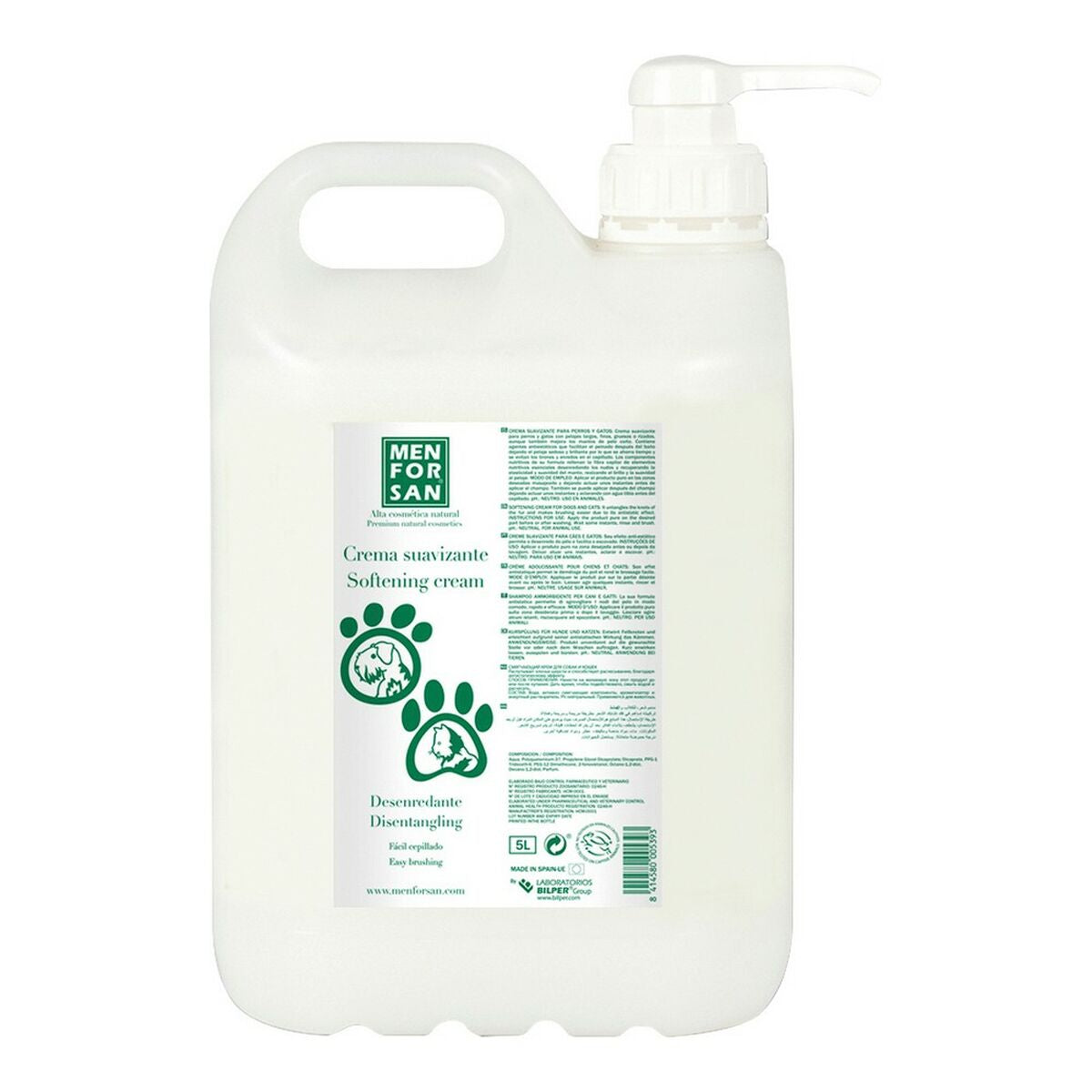 Softening Cream Menforsan Detangler 5 L