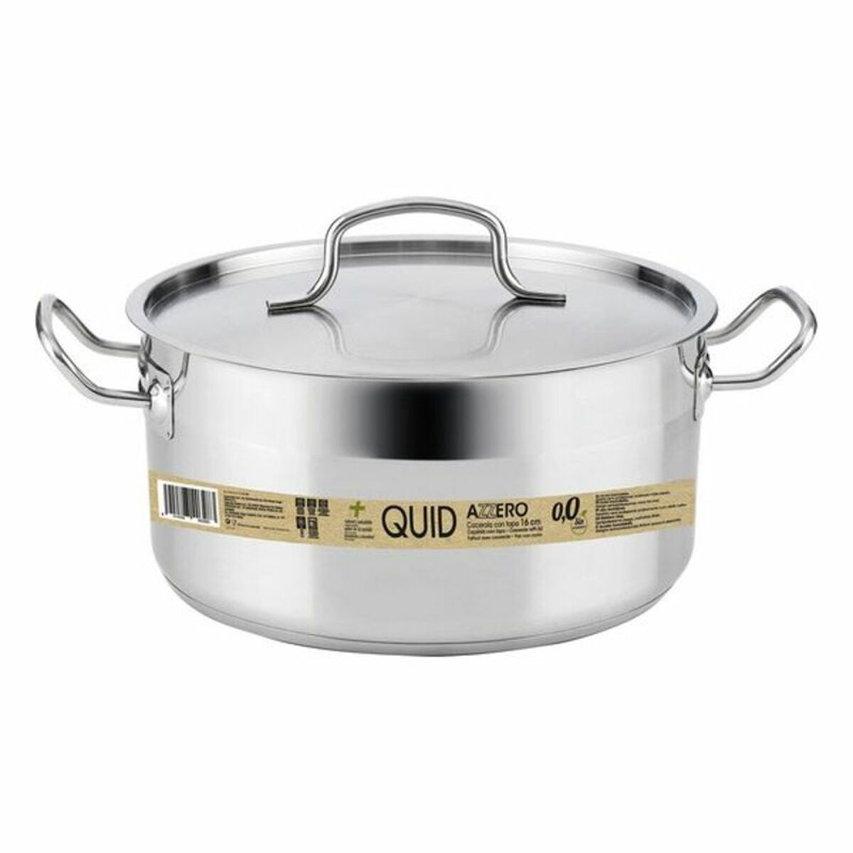 Casserole with lid Quid Azzero Stainless steel