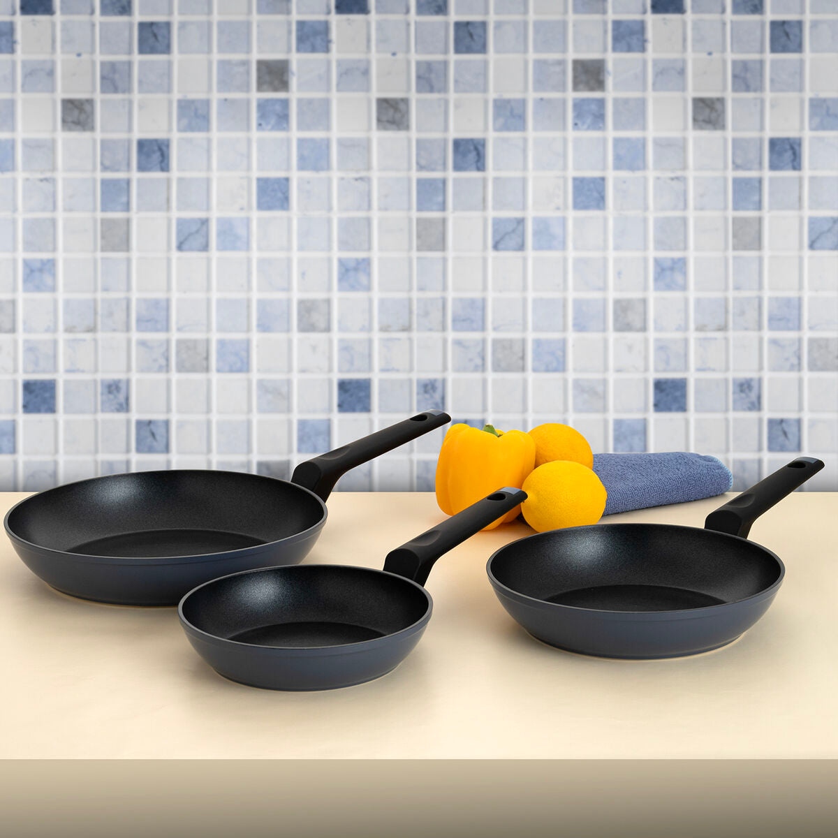 Set of pans Bidasoa Horizonte 3 Pieces Toughened aluminium