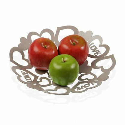 Fruit Bowl Versa Cozy Metal Steel (29 x 4,5 x 29 cm)