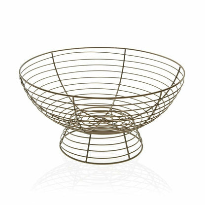 Fruit Bowl Versa Metal Steel (33 x 17 cm)