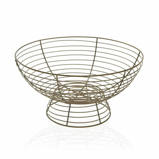 Fruit Bowl Versa Metal Steel (33 x 17 cm)