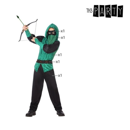 Costume for Children Male archer Green (5 Pcs)