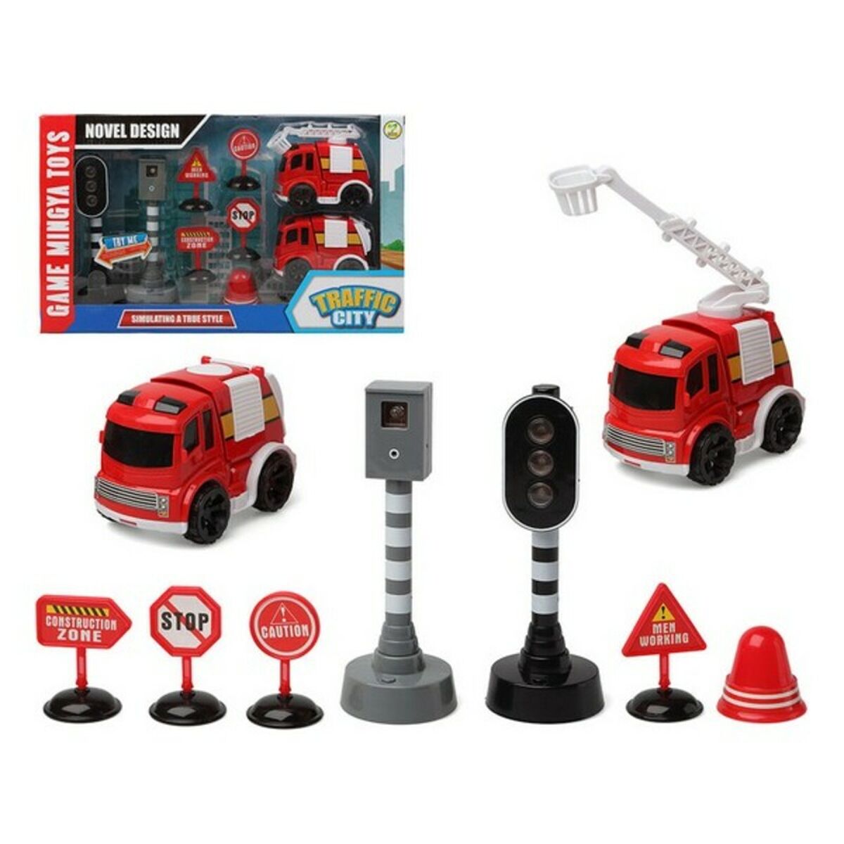 Fireman set Traffic City 112840 (9 pcs) - YOKE FINDS 🇮🇪 IE 