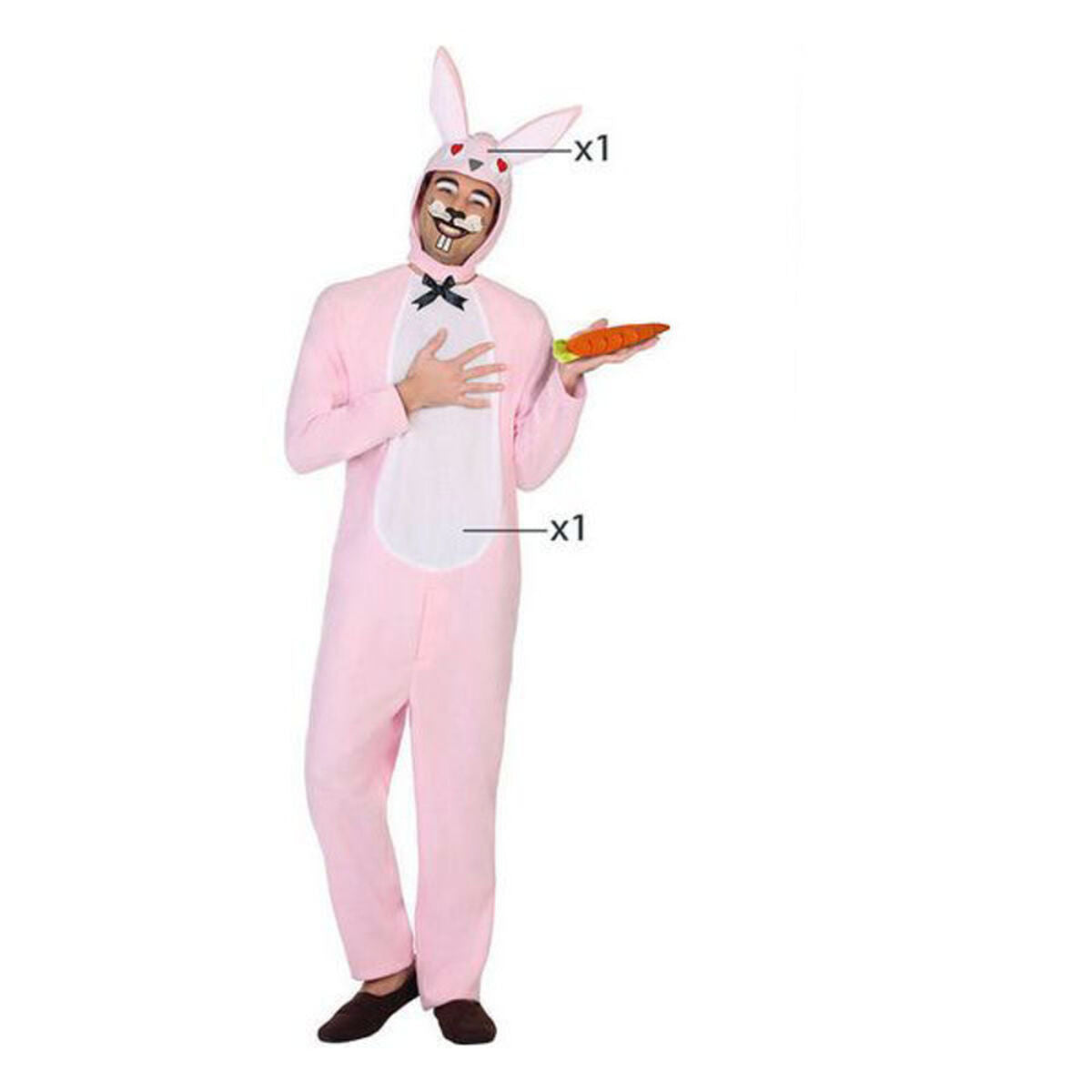 Costume for Adults Pink Rabbit (2 pcs)