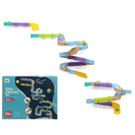 Construction Circuit Ball Tracks Set 60 Pieces - YOKE FINDS 🇮🇪 IE 