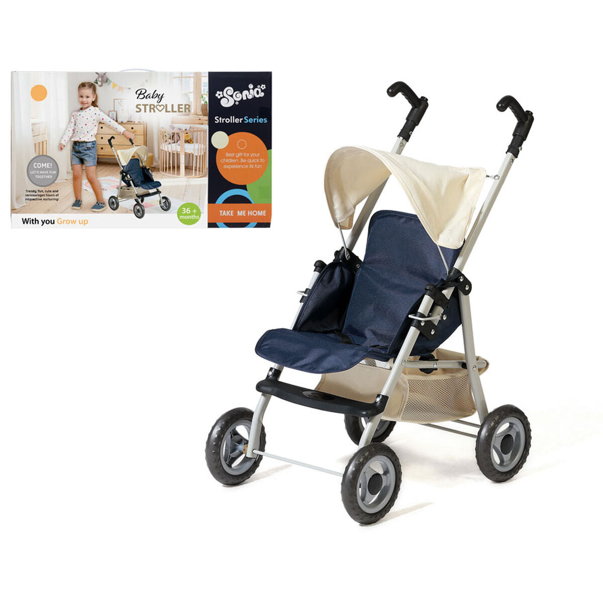 Doll Stroller Stroller Series 50 x 30 cm - Yokefinds Ireland