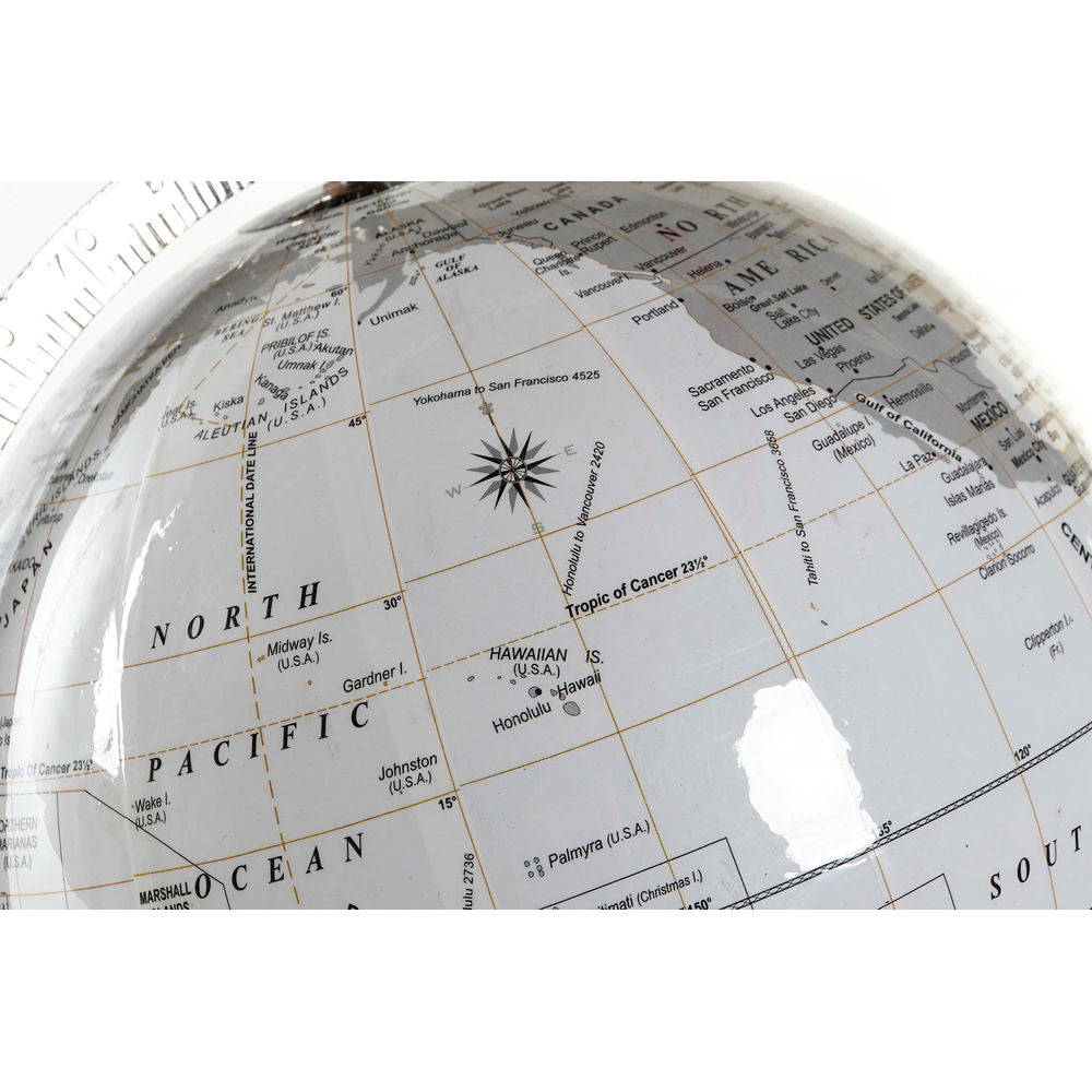 Globe DKD Home Decor White Metal Plastic 27 x 25 x 61 cm - YOKE FINDS 🇮🇪 IE 