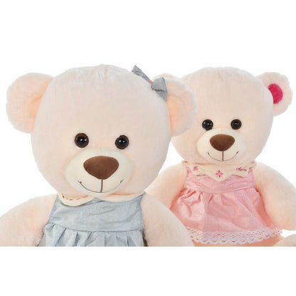 Teddy Bear DKD Home Decor Beige Pink Green Children's 20 x 20 x 50 cm Bear (2 Units) - Yokefinds Ireland