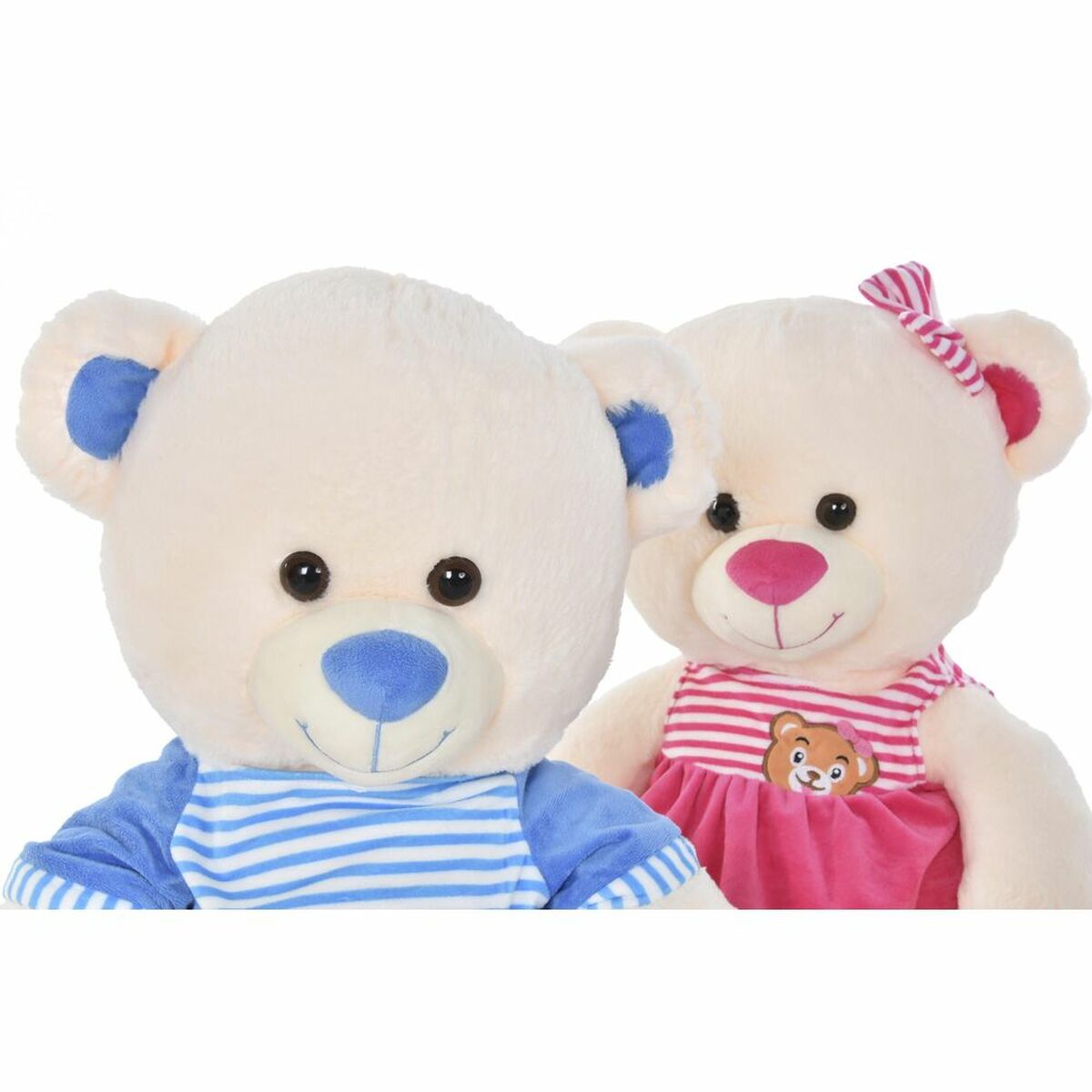 Teddy Bear DKD Home Decor Beige Blue Pink Children's Bear 25 x 25 x 50 cm (2 Units) - Yokefinds Ireland