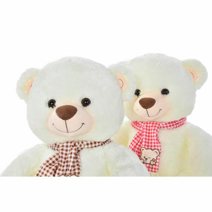 Teddy Bear DKD Home Decor Red White Burgundy Children's 20 x 20 x 50 cm (2 Units) - Yokefinds Ireland