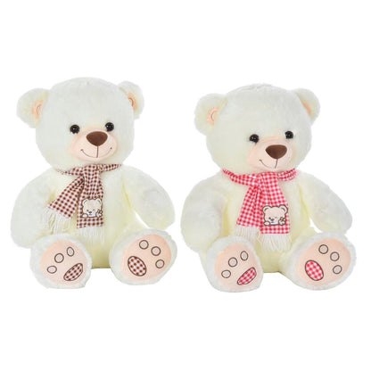 Teddy Bear DKD Home Decor Red White Burgundy Children's 20 x 20 x 50 cm (2 Units) - Yokefinds Ireland