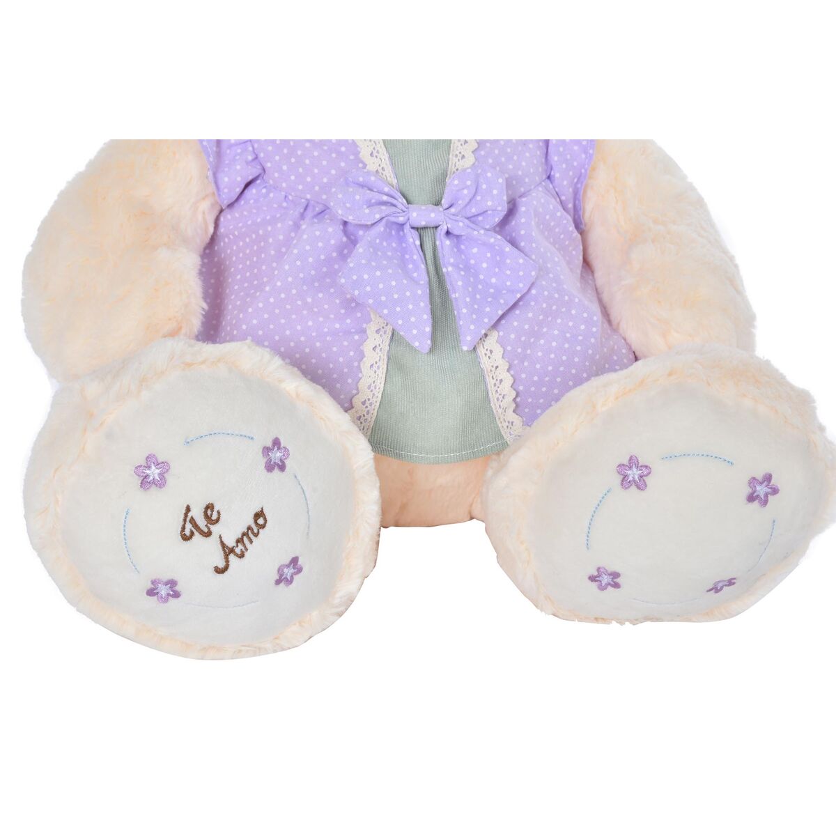 Teddy Bear DKD Home Decor Dress 42 x 20 x 50 cm Beige Pink Lilac Children's Bear (2 Units) - Yokefinds Ireland