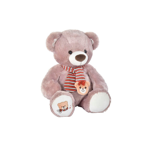 Teddy Bear DKD Home Decor White Scarf Brown Children's Bear 50 x 30 x 60 cm - Yokefinds Ireland