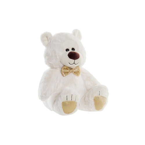 Teddy Bear DKD Home Decor Bow tie White Golden Metal Children's Bear 30 x 40 cm 30 x 30 x 36 cm - Yokefinds Ireland