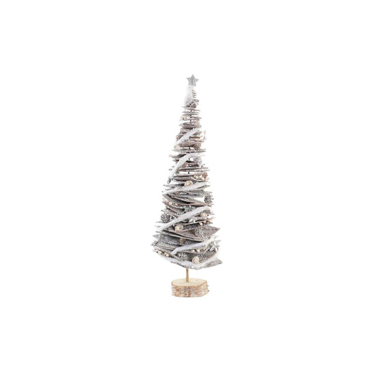 Christmas Tree DKD Home Decor Natural Birch Snowfall 34 x 34 x 102 cm