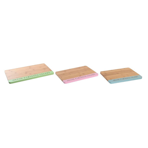 Cutting board DKD Home Decor 33,5 x 22,4 x 1,2 cm Blue Pink Green