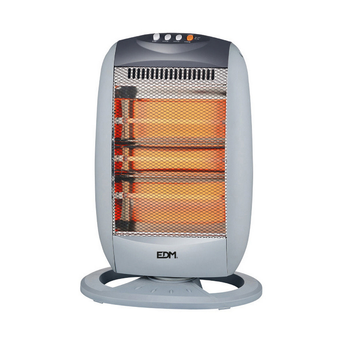 Quartz Heater EDM 07136 Black 1200 W