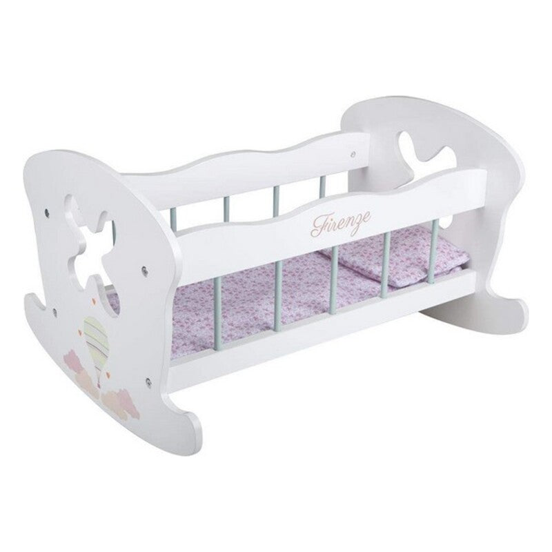 Cradle for dolls Arias Firenze White 50 x 39,5 x 29,5 cm