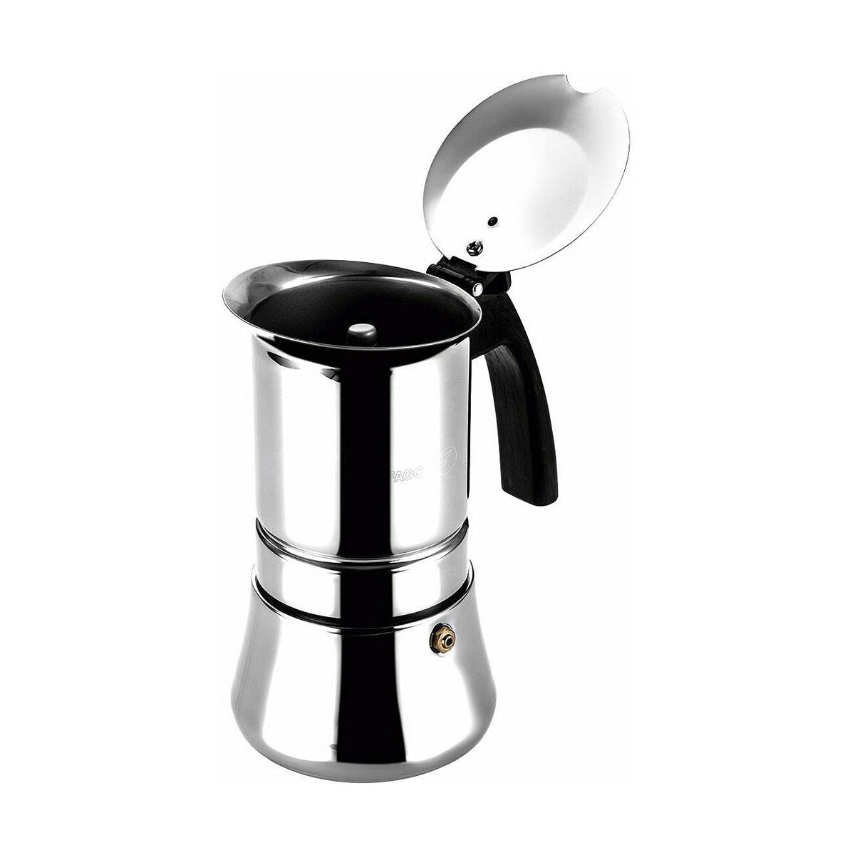 Italian Coffee Pot FAGOR Etnica Stainless steel 18/10 (4 Cups)