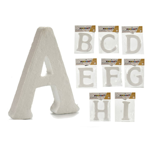 Letter polystyrene White 1 Unit 2 x 23 x 17 cm - YOKE FINDS 🇮🇪 IE 