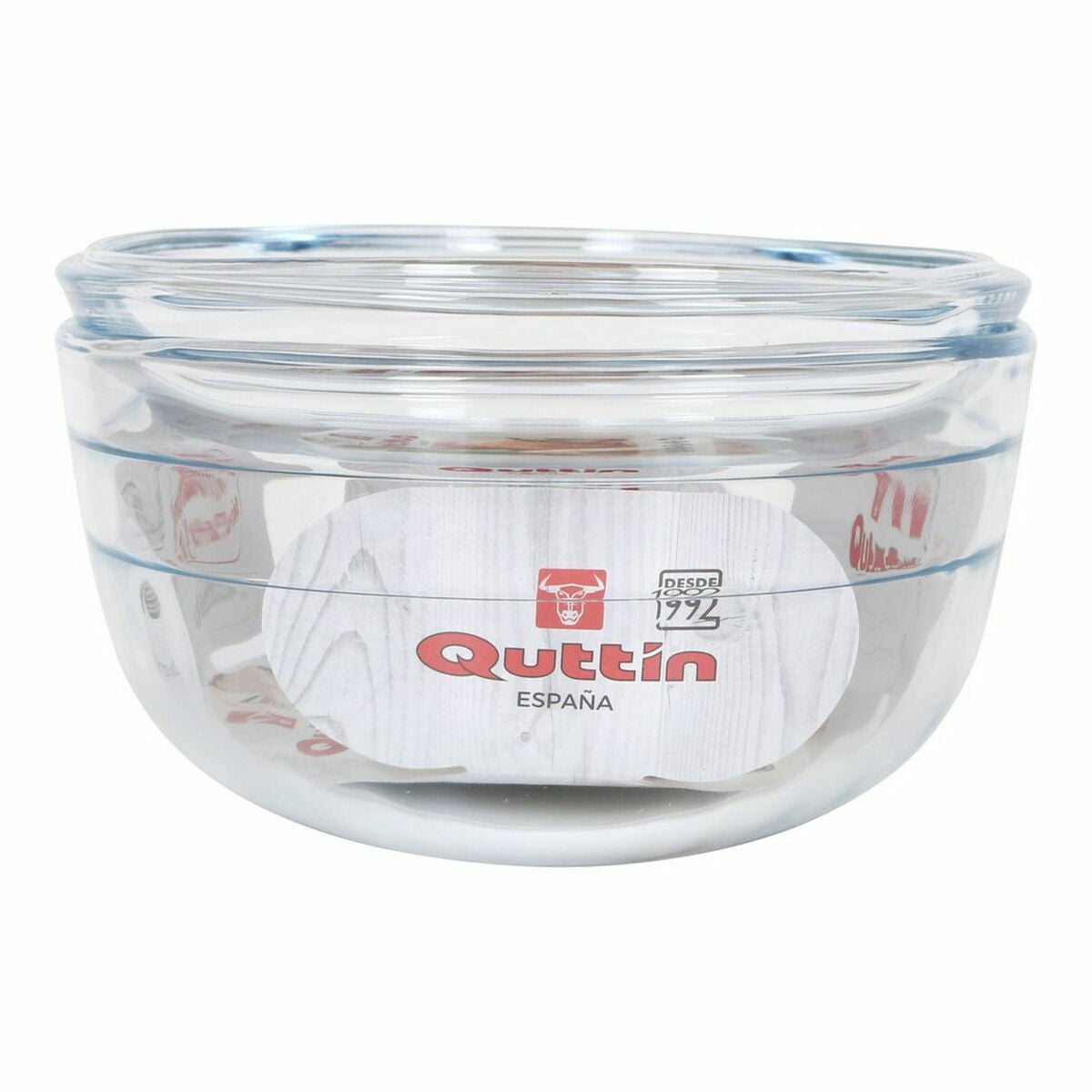 Casserole with lid Quttin 63095 Glass 33 x 20 x 13 cm (3L + 1L)