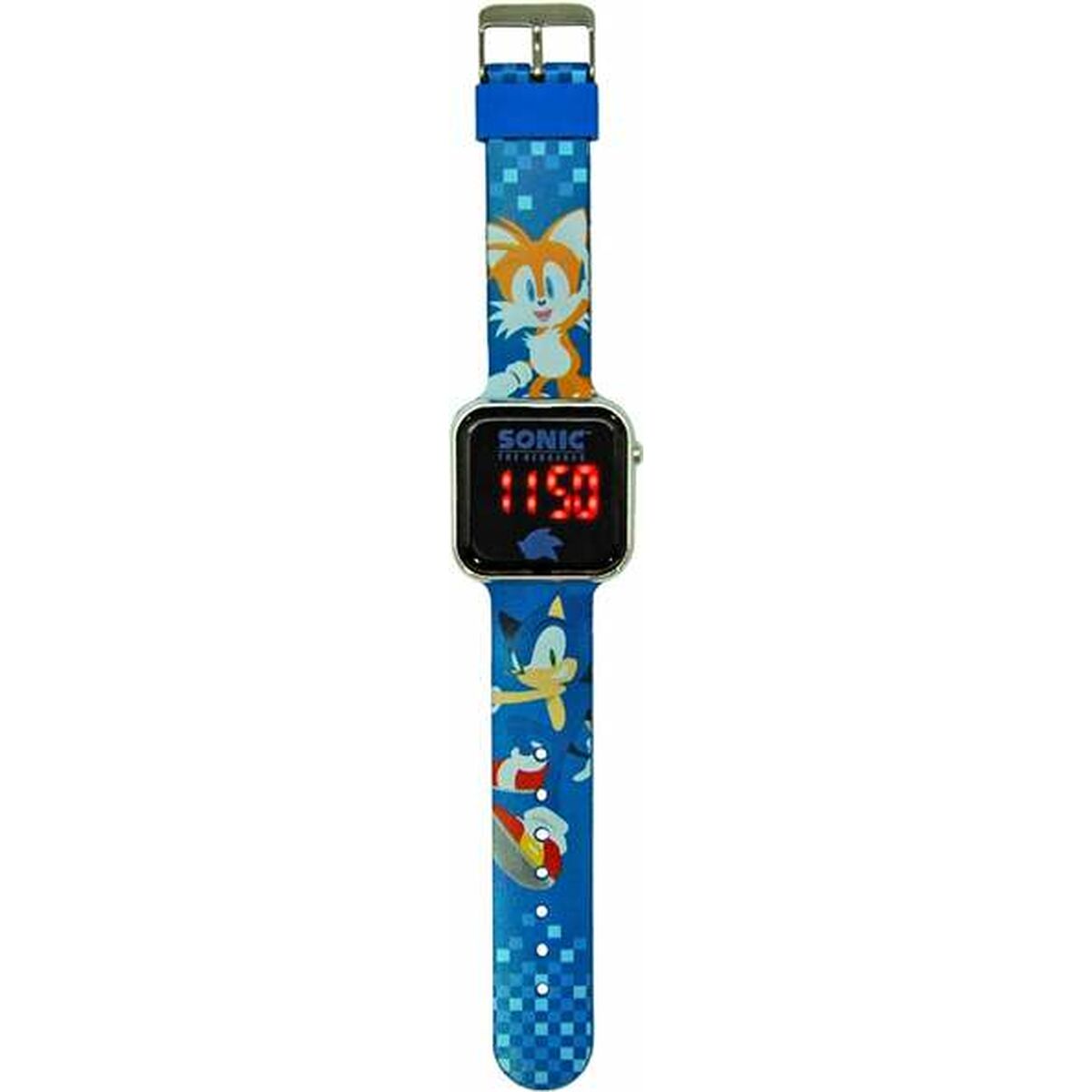 Digital clock Sonic Children's LED Screen Blue Ø 3,5 cm