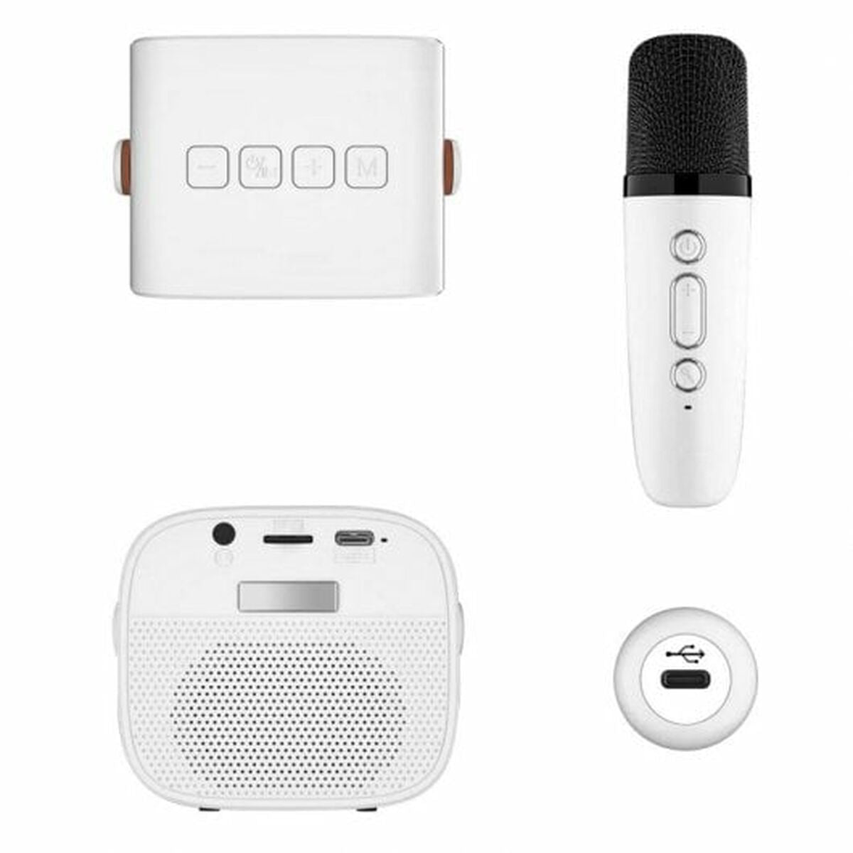 Portable Bluetooth Speakers PcCom Essential White