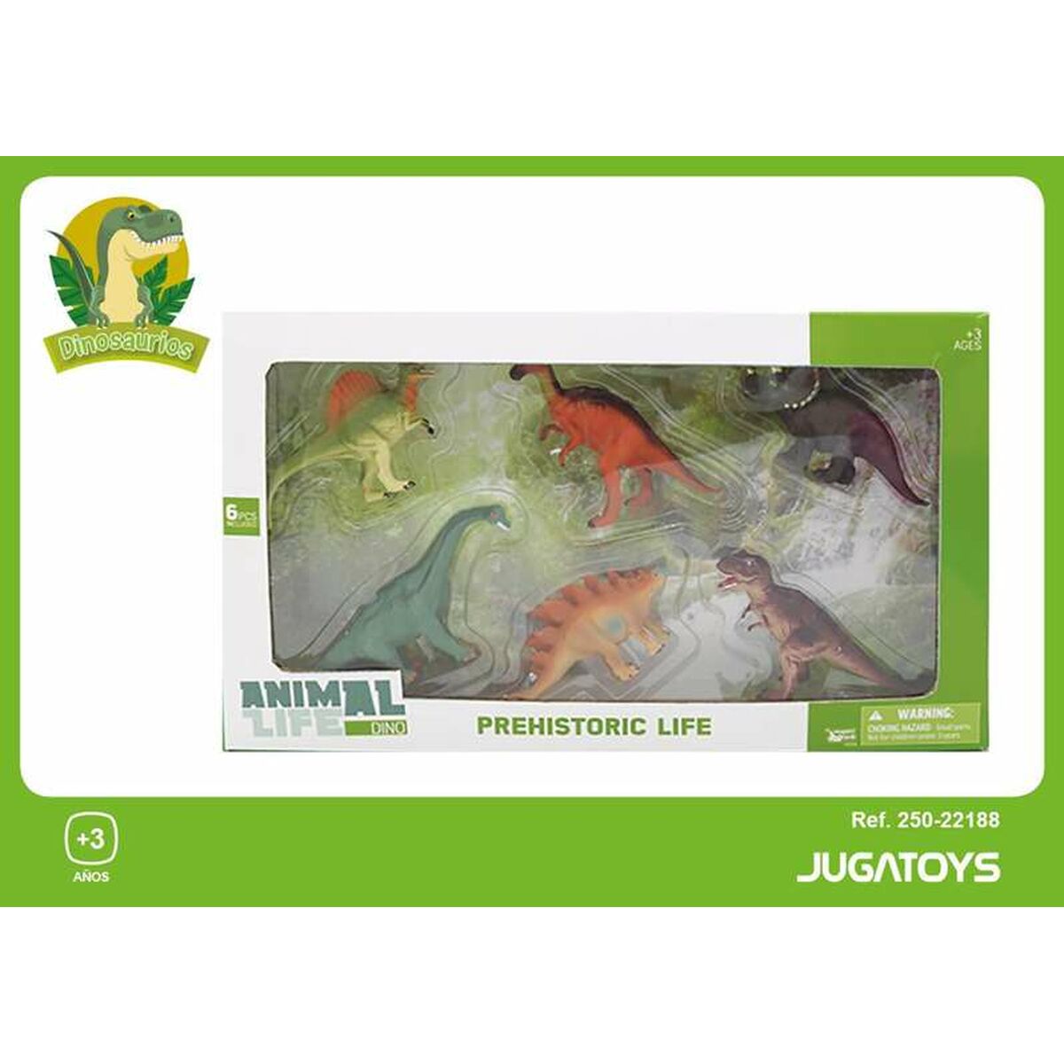 Set of Dinosaurs Prehistoric Life (6 pcs)