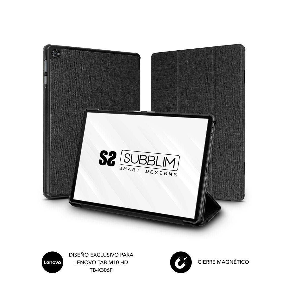 Tablet cover Subblim M10 HD TB-X306F Black 10,1"