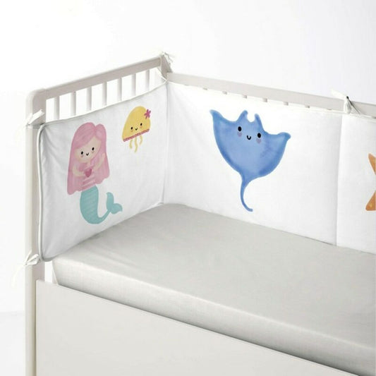 Cot protector Cool Kids Mermaid (60 x 60 x 60 + 40 cm) - Yokefinds Ireland