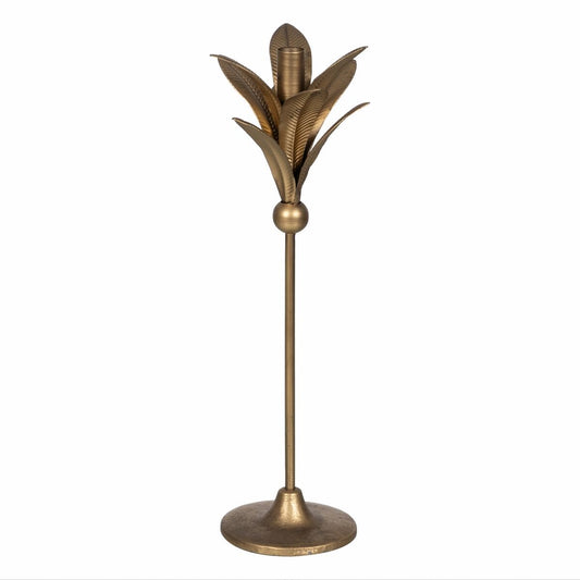 Candleholder Golden Iron 15 x 15 x 43 cm