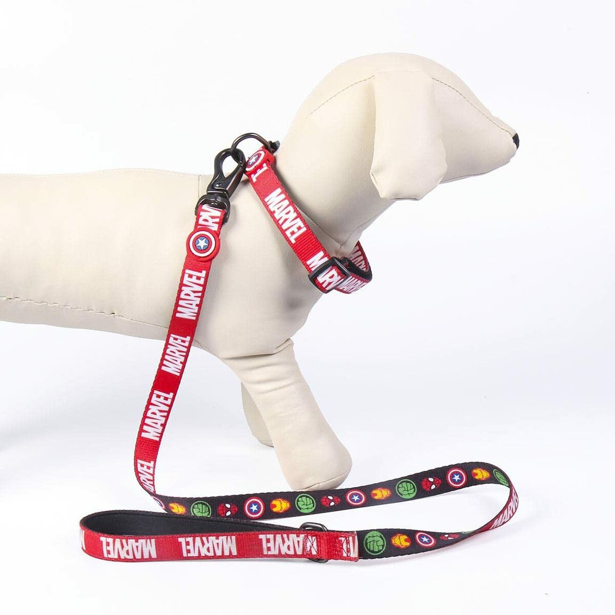 Dog Lead Marvel Red