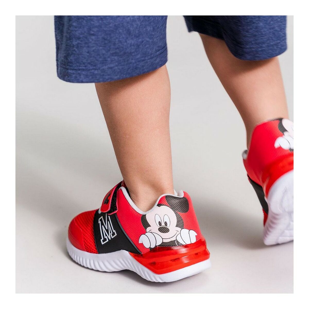 LED Trainers Mickey Mouse Red - Yokefinds Ireland